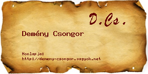 Demény Csongor névjegykártya